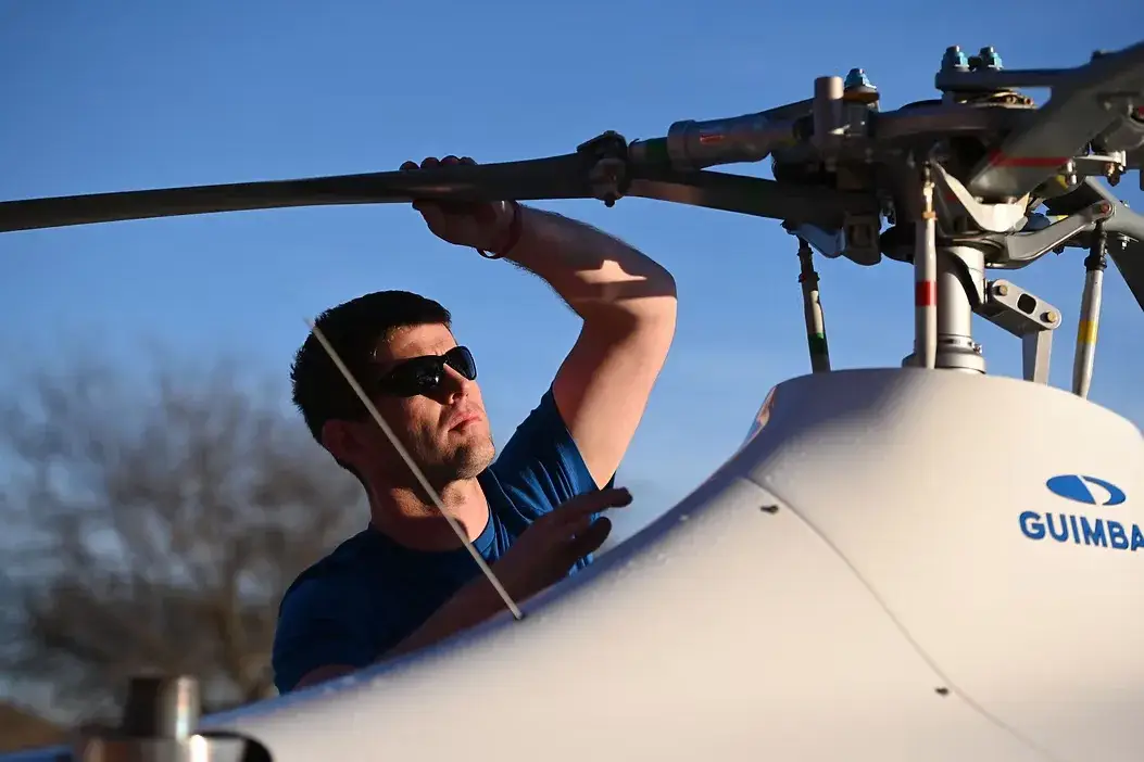 Todd Guison in Helicopter